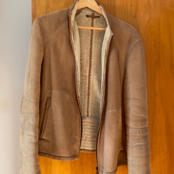 Hugo Boss Sheepskin Bomber Jacket - Picture 3 of 3